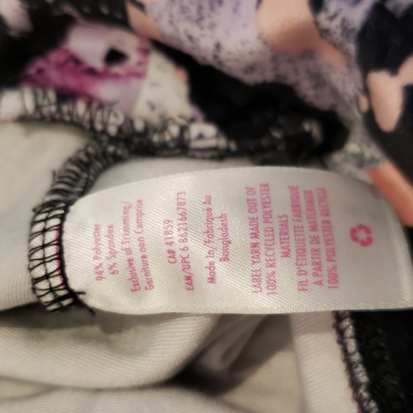 Justice Top Crop Paint Splatter velvet Girls Kids Size 8 - Picture 10 of 11